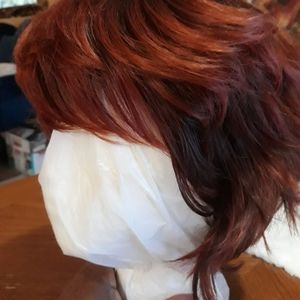 Wig, New Pixie Stylish Redish Brown Wig.